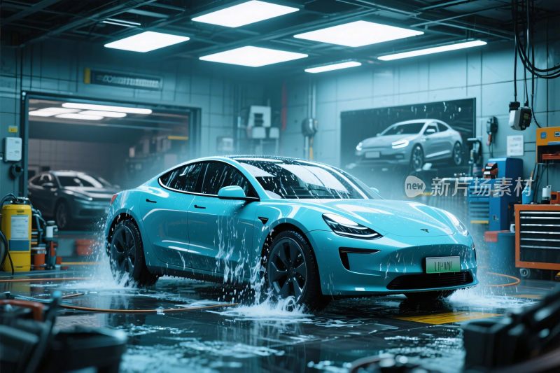汽车维修车间场景