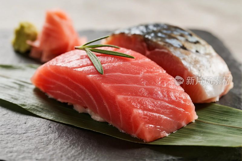 食材生鱼片展示图