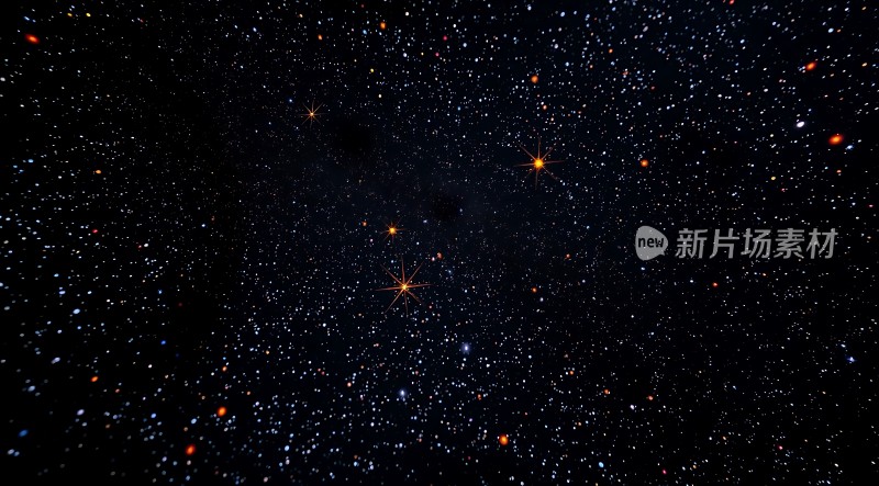 璀璨星空下的宇宙奇观