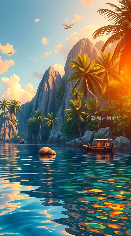 阳光下的热带风情