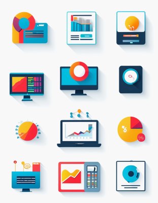 现代商业图标集