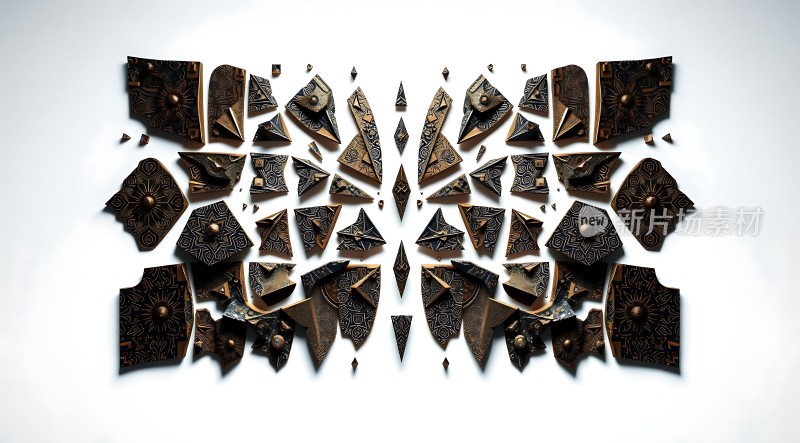 对称几何艺术装置