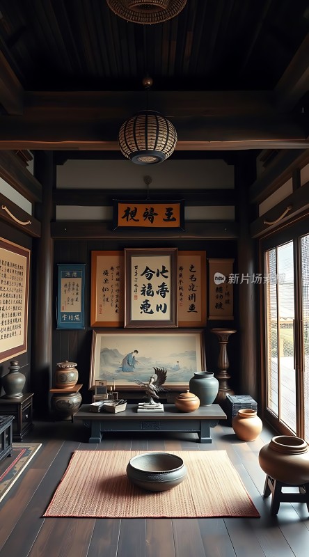 古风雅室墨香四溢艺术与生活相融