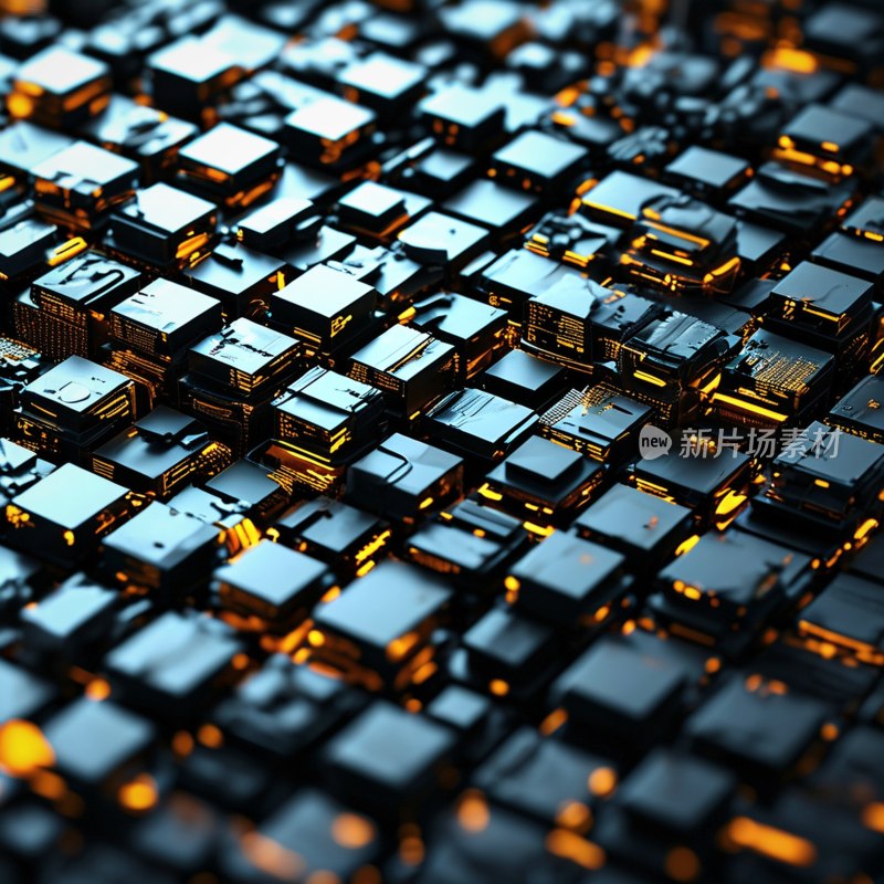 黑背景抽象图形