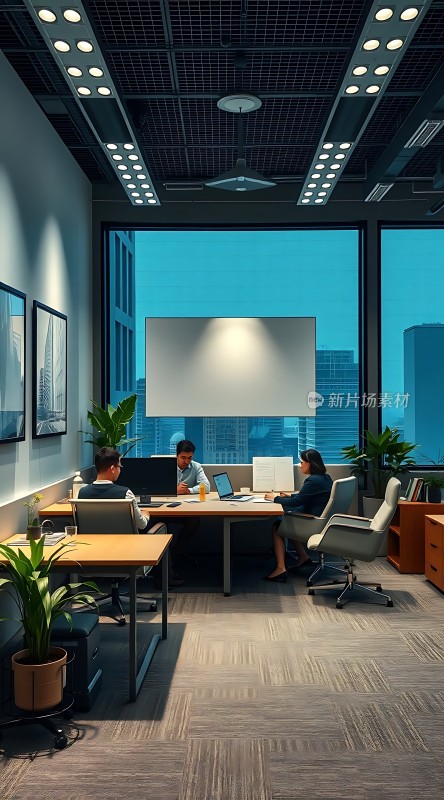 现代办公空间高效协作环境