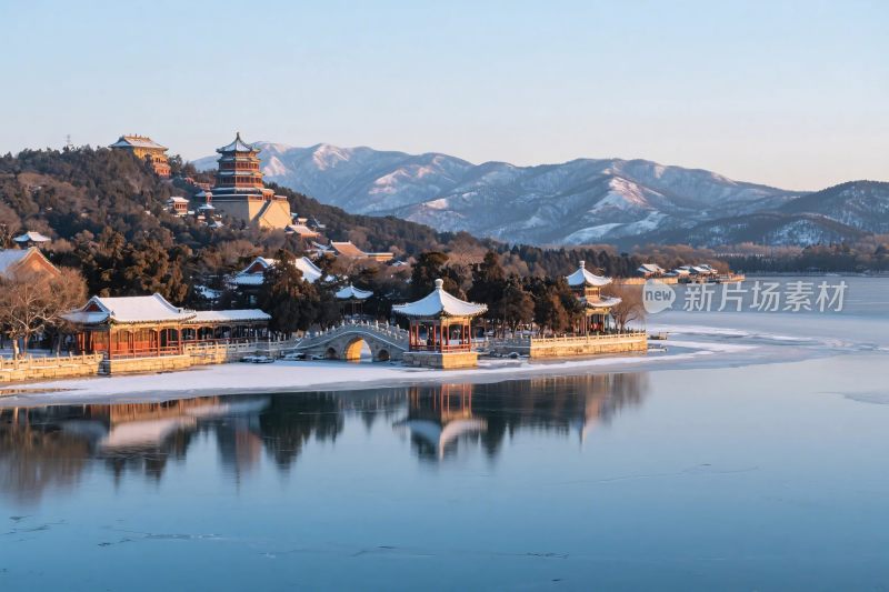 古建山水风光图