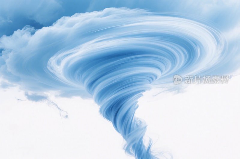 龙卷风云旋涡图