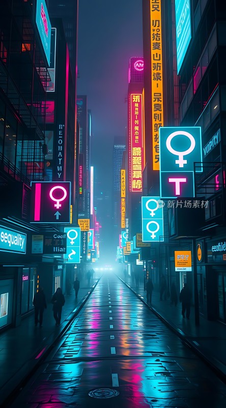 霓虹灯下的性别平等之路