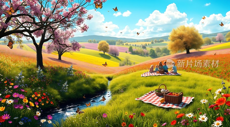 春日野餐花海草地 picnic