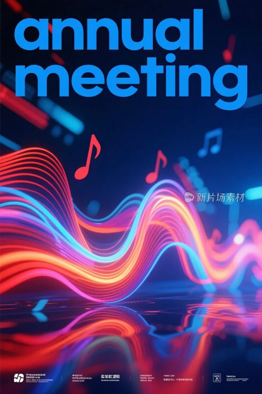 年度会议视觉海报