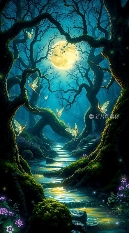 夜幕下的精灵之舞