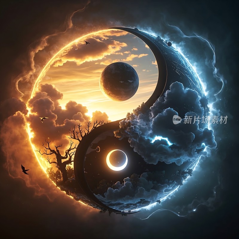 阴阳平衡日月同辉