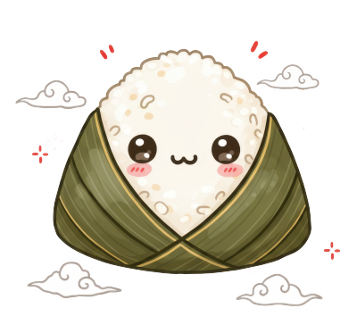 可爱的端午节卡通粽子免扣元素 可爱的端午节卡通粽子免扣元素