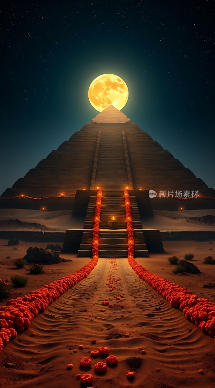 月下金字塔秘境探秘