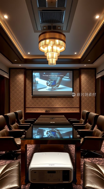 豪华会议室高端大气适合商务洽谈与演示