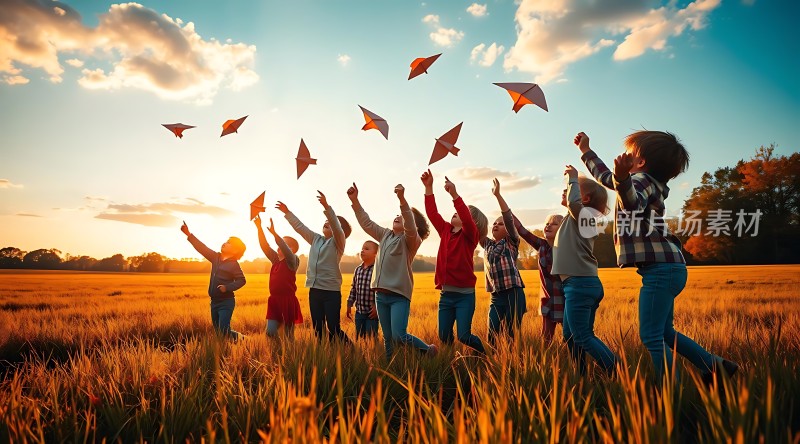 放风筝的快乐时光