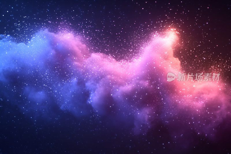 梦幻绚丽的星空星云景象