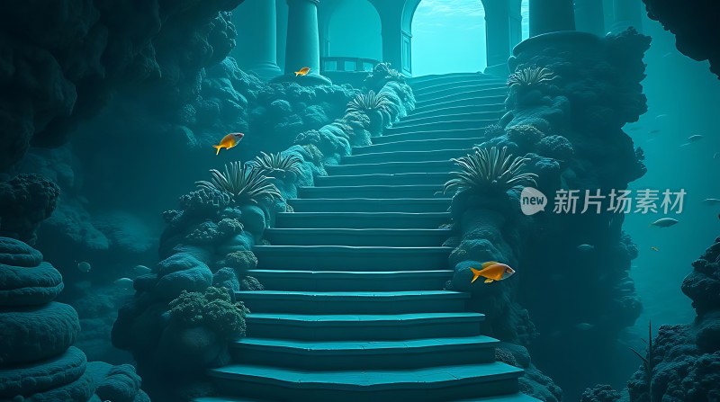 水下秘境通往未知世界的阶梯
