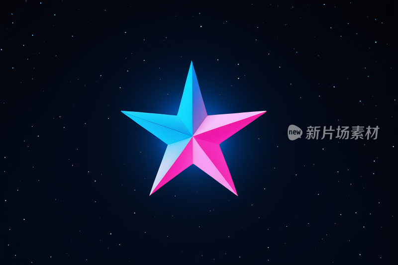 一颗星星在夜空中高清图片