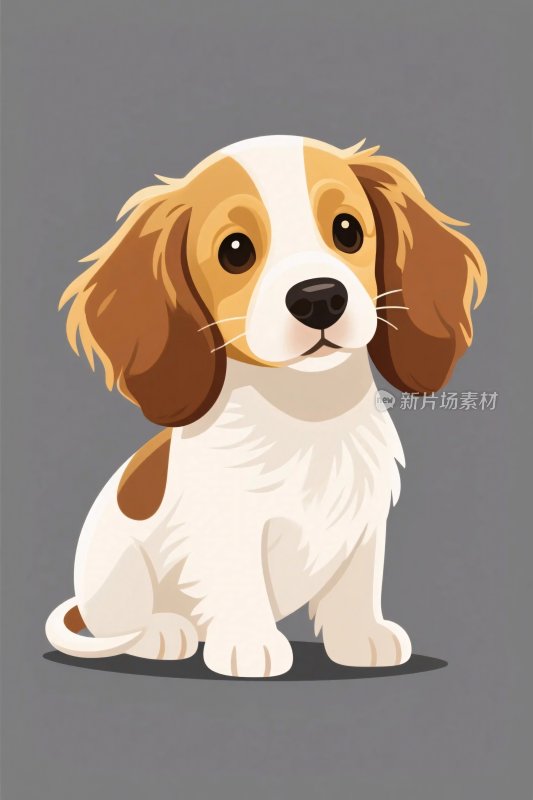 可爱卡通小狗插画