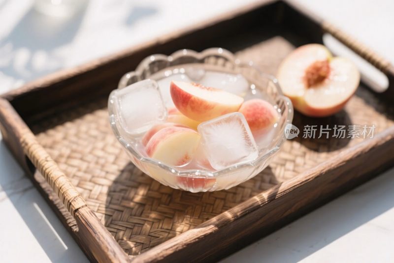 水果冰饮美食图