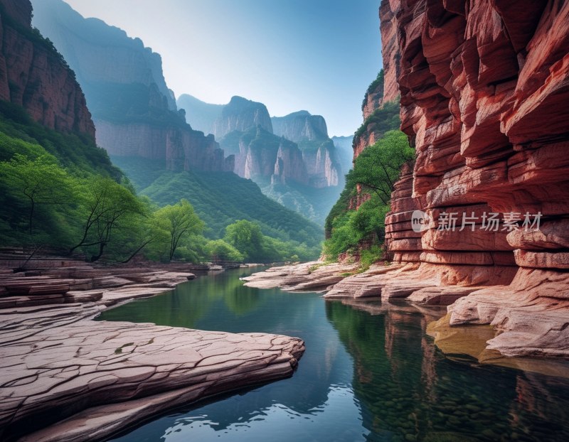 云台山红石峡风光