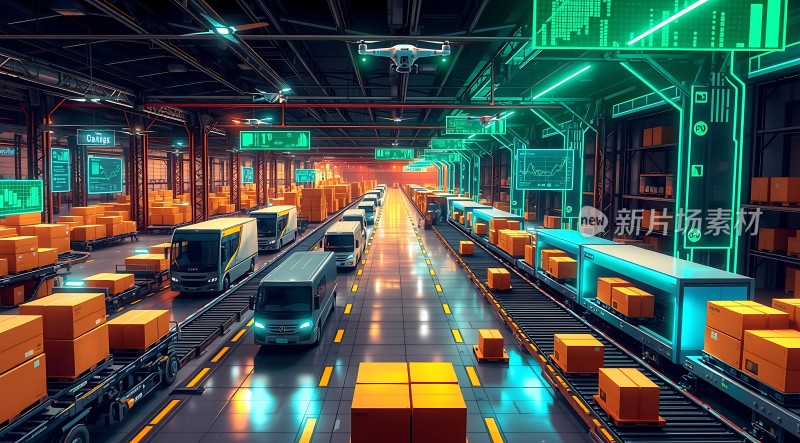 未来物流中心智能仓储与配送系统