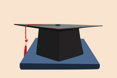 象征学业有成的帽子