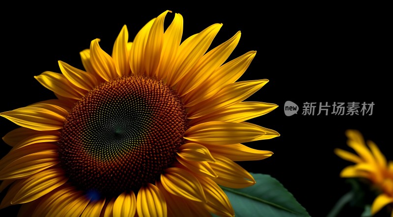 阳光下的向日葵绽放