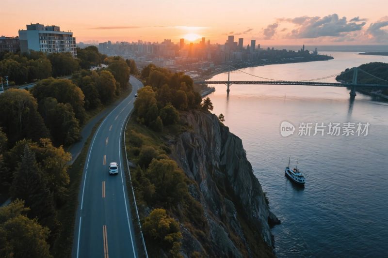 城市滨水风光摄影