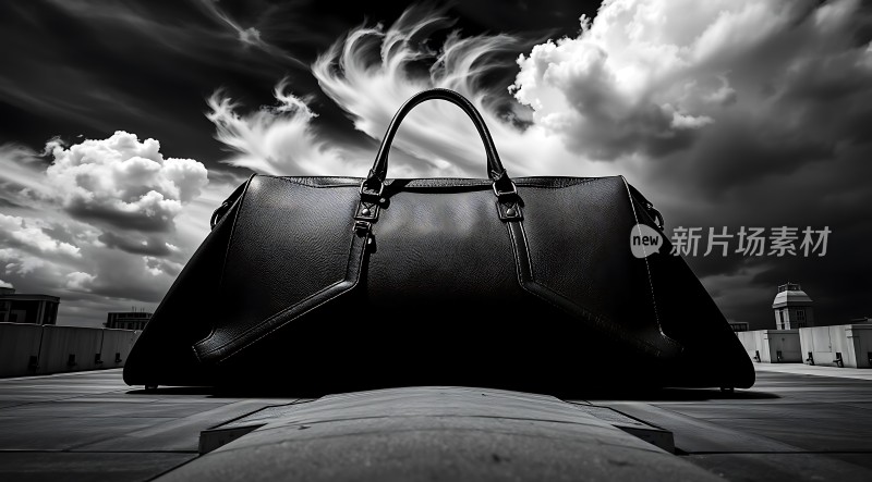 新片场素材黑色手提包
