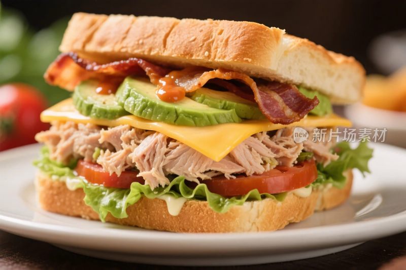 美味三明治特写