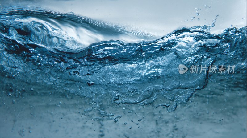 蓝色水波动态画面
