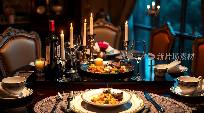 烛光晚餐浪漫温馨
