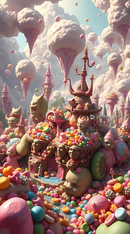 糖果仙境梦幻城堡与甜蜜世界