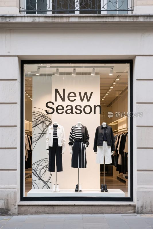 服装店橱窗展示