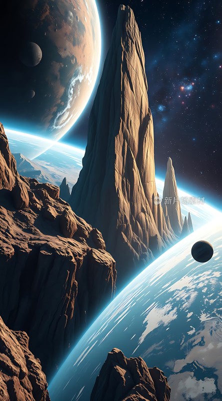 星际奇景地球与外星地貌