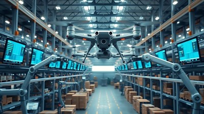 智能仓库无人机搬运货物 智能仓库无人机搬运货物