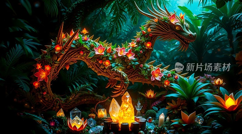 神秘龙影晶莹剔透