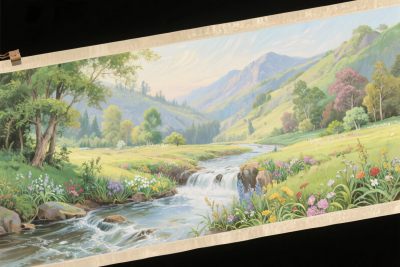 山水风景插画 山水风景插画