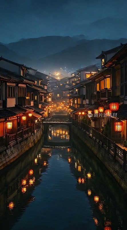 古色古香水乡夜色