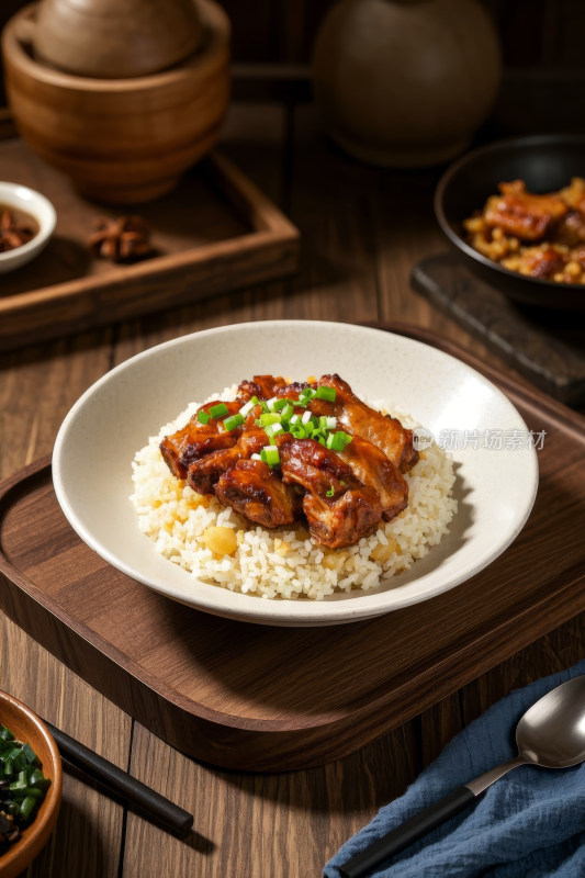 排骨饭中国传统经典美食中式家常美味食物