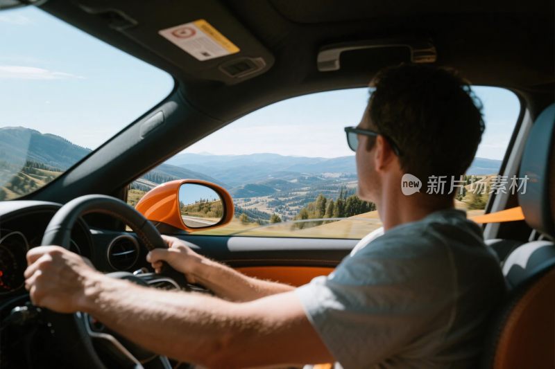 车内驾驶风景场景