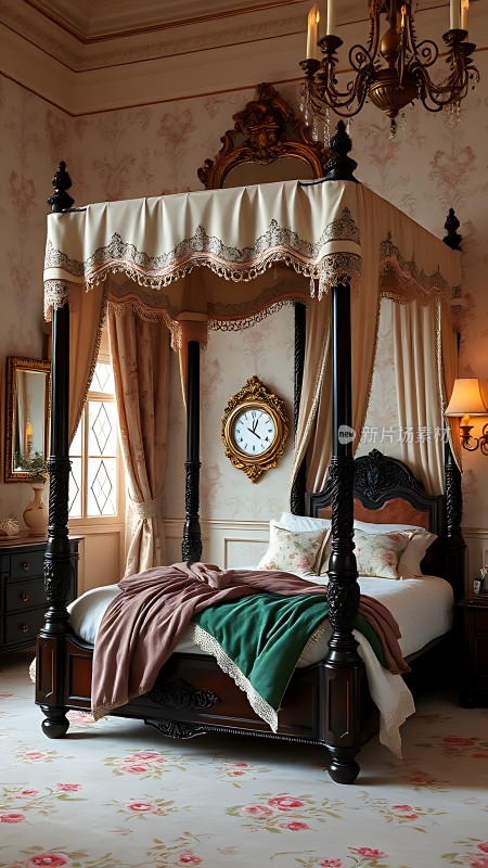 古董床铺优雅卧室
