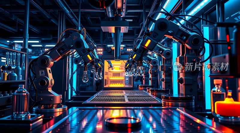 未来工厂智能机器人生产线