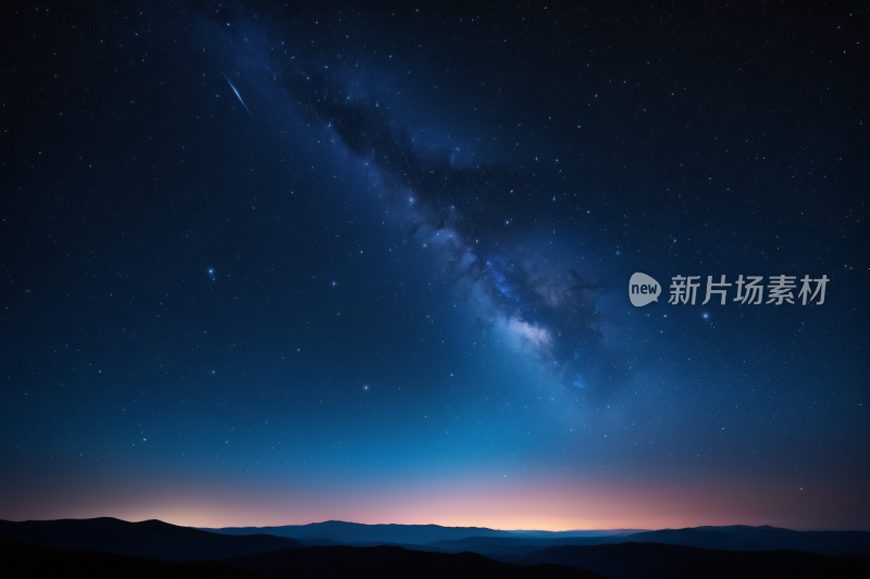 星空夜空有明亮的乳白色高清背景图片