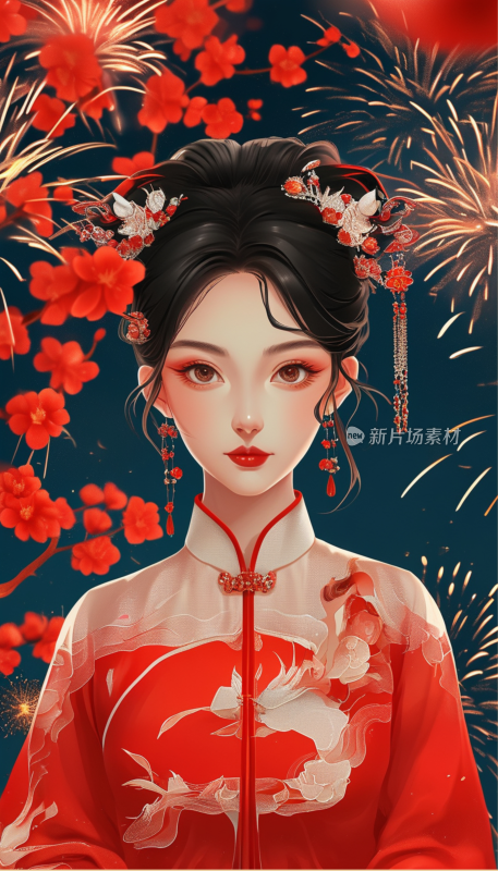 东方美女 中式风