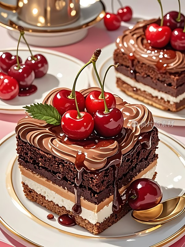 巧克力樱桃蛋糕