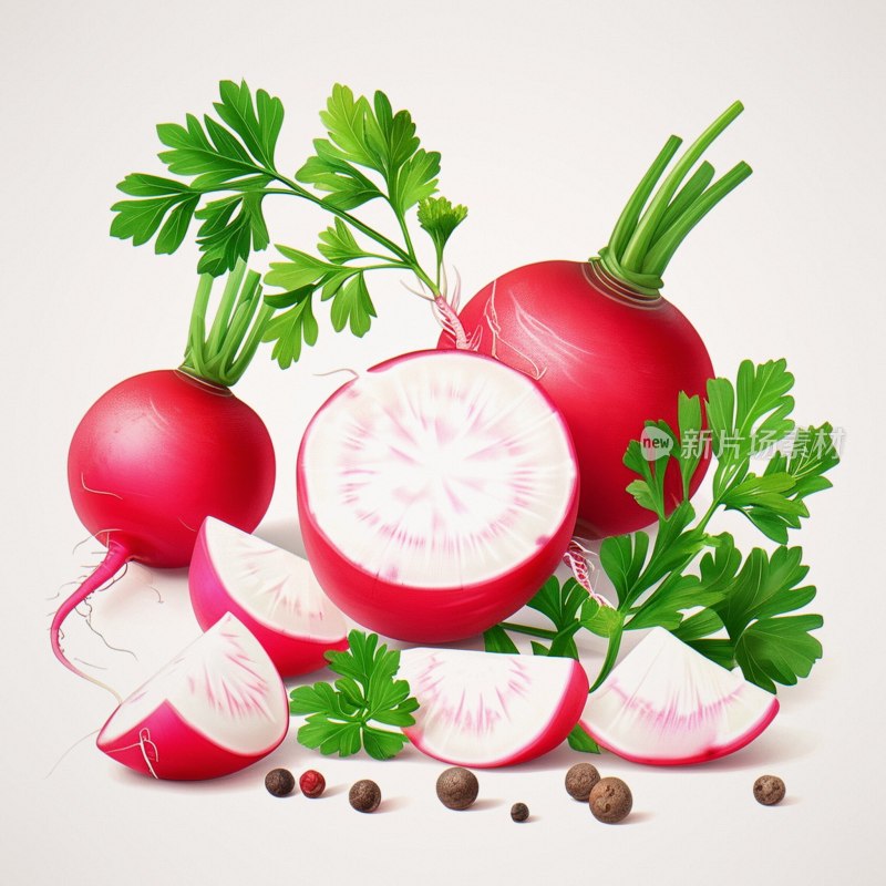 萝卜茎与香芹