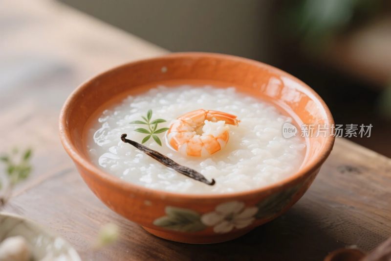 美食粥品特写图